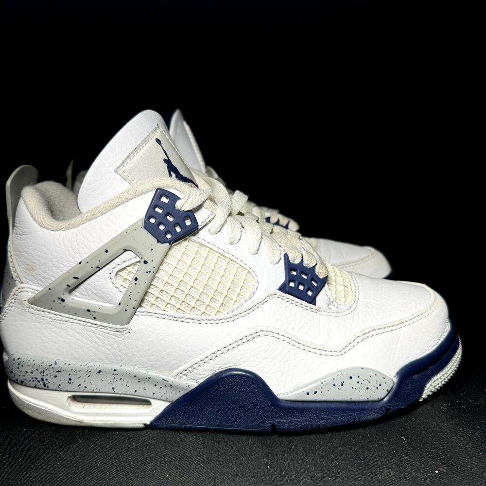 Size 4.5 - Nike Air Jordan 4 Retro Midnight Navy Men's Shoes